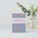 Elegant Colorful Lila Tint Glitter & Sparkles 2 Visitkort (Standing Front)