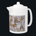 Elegant Colorful Mosaic Illustrated Bird Art<br><div class="desc">Modern tekanna med elegant färgstark mosaik illustrerad fågel med blommar konst. Det här kan gå till ställe och kan enkelt införlivas i många olika stilar för ditt hem,  inklusive bondhus,  avslappnad och informell eller cookout. Matchande objekt är tillgängliga. Liknande formgivningar finns också att tillgå.</div>