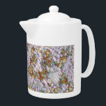 Elegant Colorful Mosaic Illustrated Bird Art<br><div class="desc">Modern tekanna med elegant färgstark mosaik illustrerad fågel med blommar konst. Det här kan gå till ställe och kan enkelt införlivas i många olika stilar för ditt hem,  inklusive bondhus,  avslappnad och informell eller cookout. Matchande objekt är tillgängliga. Liknande formgivningar finns också att tillgå.</div>