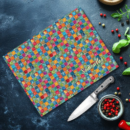Elegant colorful mosaic stained glass