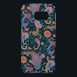 Elegant Colorful Tribal Blommigt Paisley Mönster Galaxy S5 Skal<br><div class="desc">Färgstarka stamstammar eller vintage paisley mönster.</div>