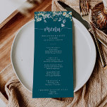 Elegant Colorful Wildblommor Dinner Menu Meny<br><div class="desc">Det här elegant färglösa menykortet för vildblommor är perfekt för ett rustiskt bröllop. Utformningen har grönt,  gult,  lila,  blå vattenfärgsfärgade skuggblommor. Den här menyn kan användas för bröllopsmottagning,  repetitionsmiddag,  möhippa eller vad som helst.</div>