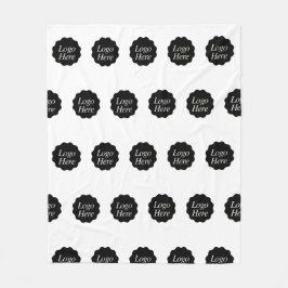 elegant Company Anpassningsbar Black Logotyp Fleecefilt