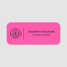 Elegant Company Business Logo Employee Magnetic Namnbricka