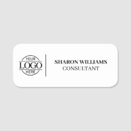 Elegant Company Business Logotyp Employee Magnetic Namnbricka