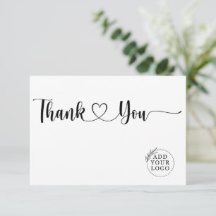 Elegant Company Logotyp Business Tack Kort