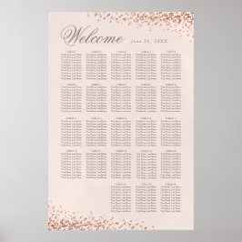 Elegant CONetti | 20 + Säten Bord Bröllop Poster