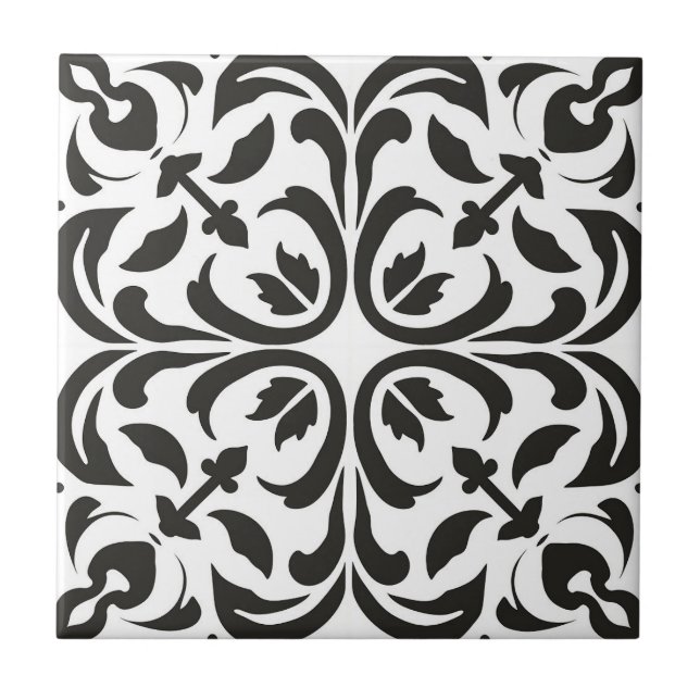 Elegant Contemporary Modern Ornate Chic Kakelplatta (Framsidan)