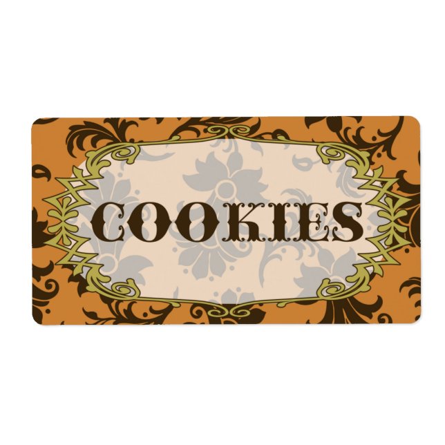 Elegant Cookies Food Label Fraktsedel (Framsidan)