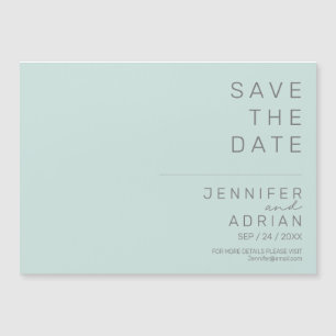 Elegant Coola Mint Minimal Modern Spara datum