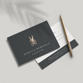 Elegant Copper Blommigt Scissors Gift Certificate