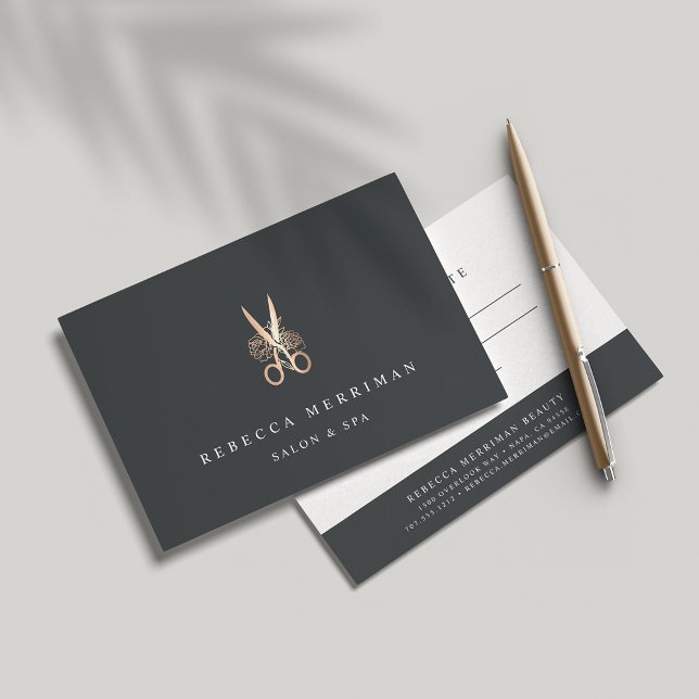 Elegant Copper Blommigt Scissors Gift Certificate (Skapare uppladdad)