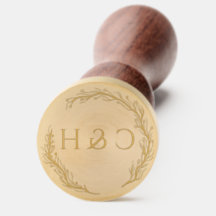 Elegant Copper Monogram Bride och Groom Bröllop