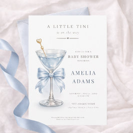 Elegant Coquette Tini Martini Baby Shower Inbjudan
