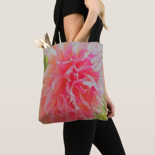 Elegant Coral and Rosa Decorative Dahlia Tygkasse