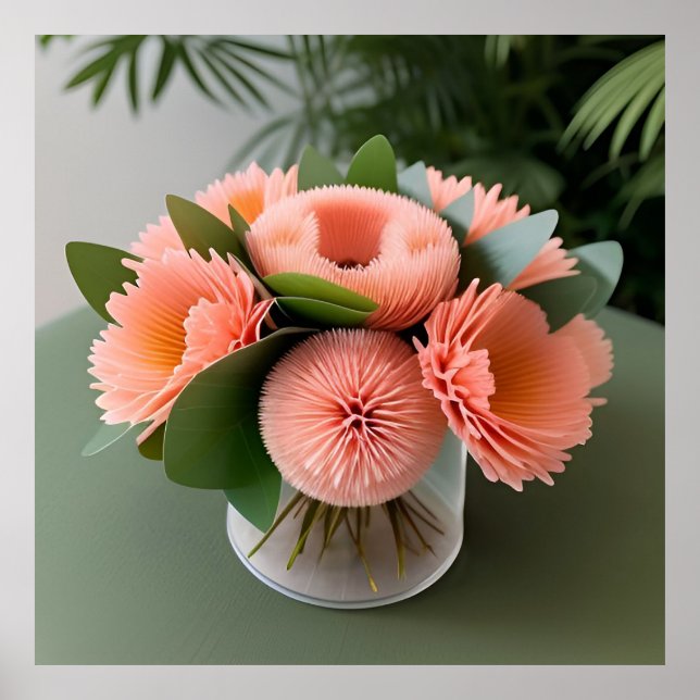 Elegant Coral Ro Poster (Framsidan)