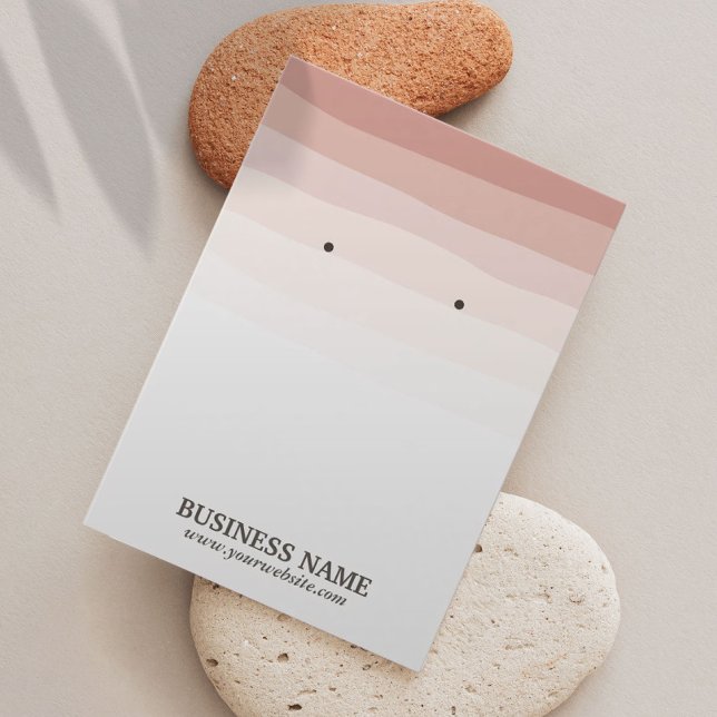 Elegant Coral Shades Earring Visning Holder Visitkort (Skapare uppladdad)