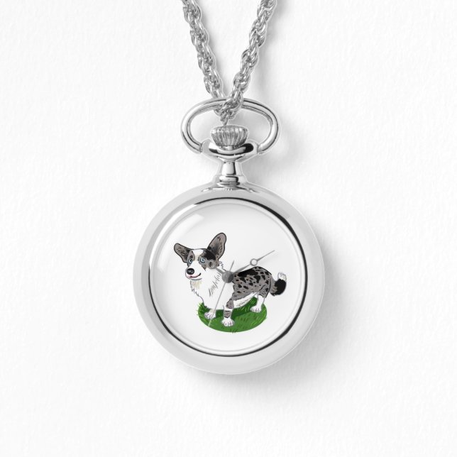 Elegant Corgi Armbandsur (Framsida)