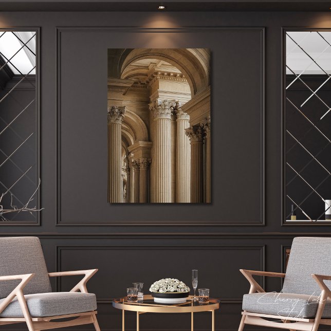 Elegant Corinthian Columns Classical Architecture Poster (Skapare uppladdad)