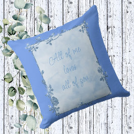 Elegant Cornblomma Blue Gnistra Ram Valentine Kudde