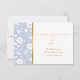ELEGANT CORNFLOWER BLUE WHITE SNÖRE ANPASSNINGSBAR OSA KORT