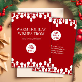 Elegant Corporate Helgdag Card | Personlig Julkort