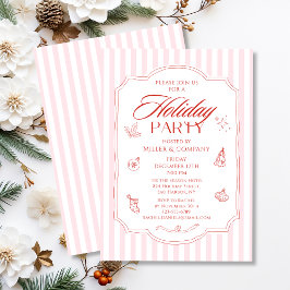 Elegant Corporate jul Company Julfest Inbjudningar