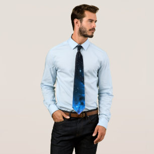 Elegant Cosmic Starry Night Himmel Mönster Slips