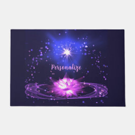 Elegant Cosmic Zen Lila Crystal Lotus Flower