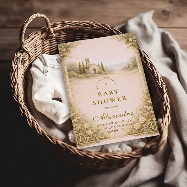 Elegant Countryside Garden Baby Shower Inbjudningar (Skapare uppladdad)