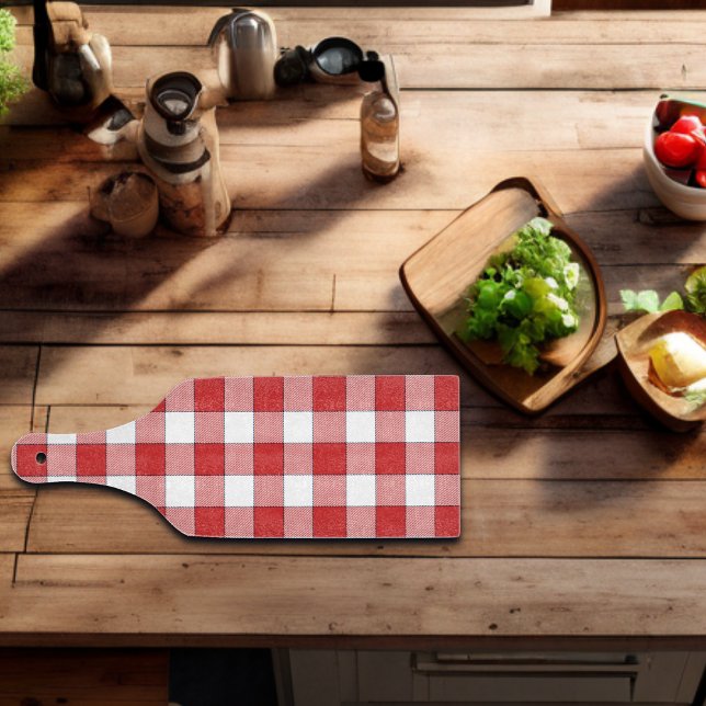 Elegant Countryside Picnic White Red Checkered (Skapare uppladdad)