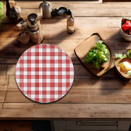 Elegant Countryside Picnic White Red Checkered