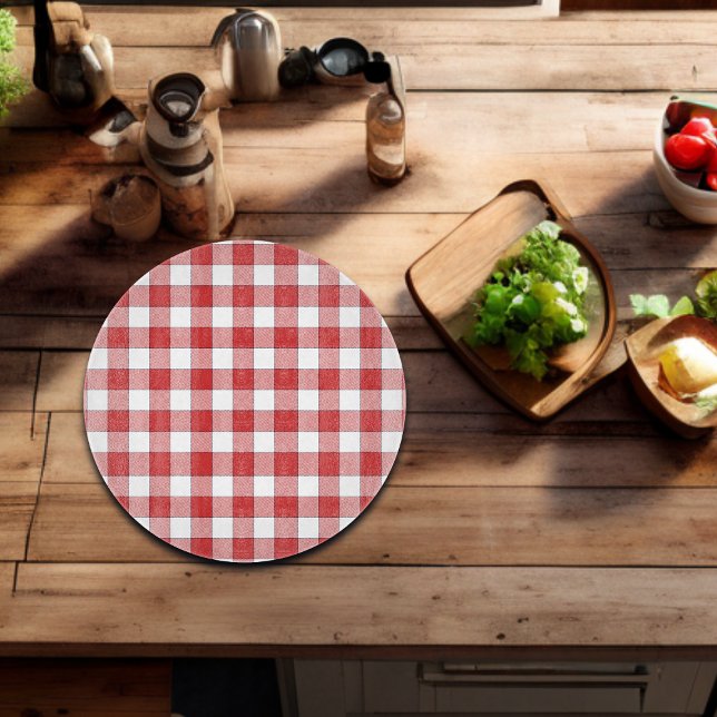 Elegant Countryside Picnic White Red Checkered (Skapare uppladdad)