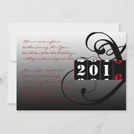 Elegant Coutdown till Nyårsaftonen Party Inbjudningar