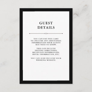 Elegant Couture   Information om svartvitt gäst Tilläggskort