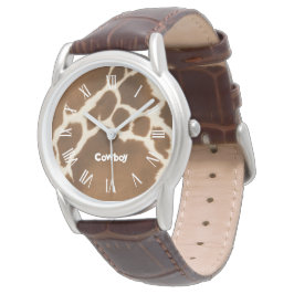 Elegant Cow Faux Leather Modern Collection Armbandsur