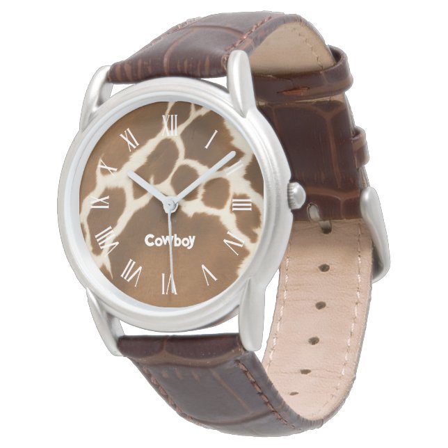 Elegant Cow Faux Leather Modern Collection Armbandsur (Vinklad)