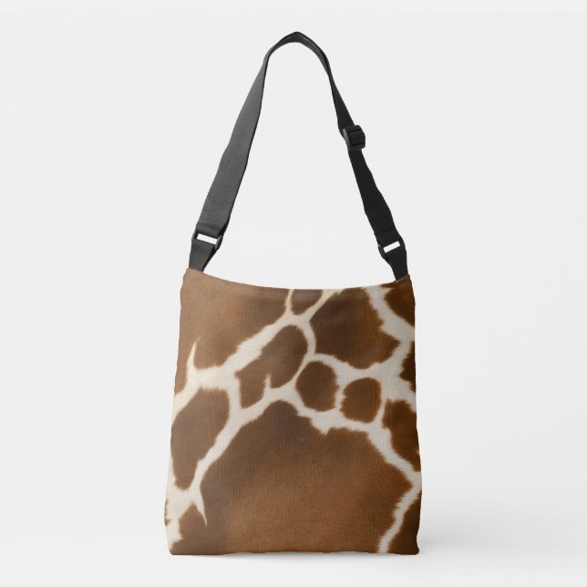 Elegant Cow Faux Leather Modern Collection Axelväska (Framsida)