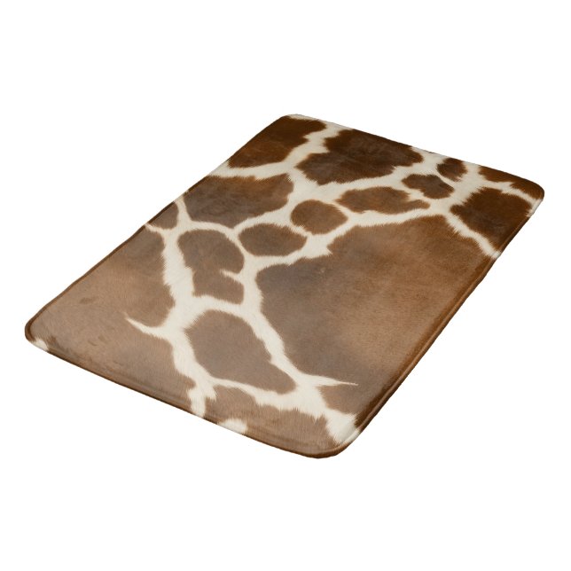 Elegant Cow Faux Leather Modern Collection Badrumsmatta (Vinklad)