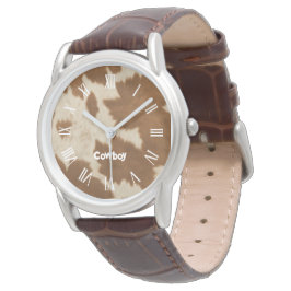 Elegant Cow Faux Leather Trendig Collection Armbandsur