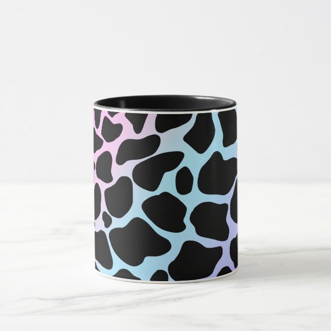 Elegant Cow Print Multifärgad Classic Mugg (Center)