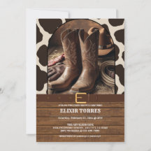 Elegant Cowgirl Boots Baby Shower