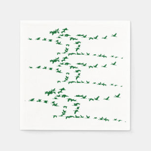 Elegant Crane Birds Napkin Pappersservett