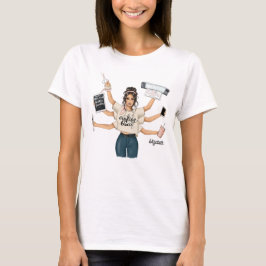 Elegant Crawing Queen Branding T Shirt