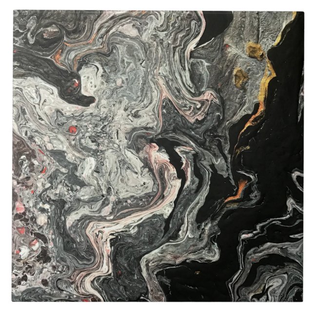 Elegant Crazy Snöre Agate 1 Kakelplatta (Framsidan)