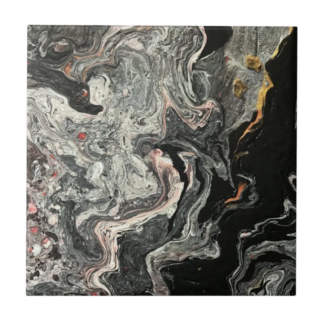 Elegant Crazy Snöre Agate 1 Kakelplatta (Framsidan)