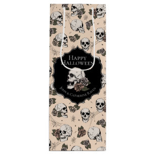 Elegant Cream Blommigt Döskallars Halloween