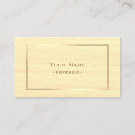 Elegant Cream Färgad med Professionellen Guld Ram Visitkort