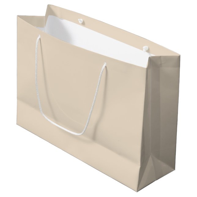Elegant Cream Large Gift Bag (Framsidan Vinklad)