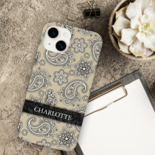 Elegant Cream och Black Paisley